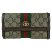 Gucci Vintage Pre-owned Canvas plnbcker Beige, Dam