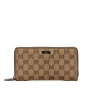 Gucci Vintage Pre-owned Canvas plnbcker Beige, Dam