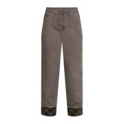 Burberry Straight leg jeans Gray, Dam