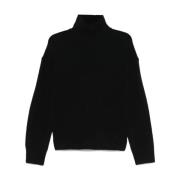 Calvin Klein Svart Tröja Aw24 Dammode Black, Dam