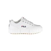 Fila Elegant vita kilklackssneakers med broderad detalj White, Dam