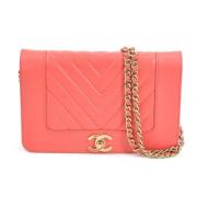 Chanel Vintage Pre-owned Laeder plnbcker Pink, Dam