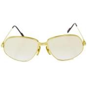 Cartier Vintage Pre-owned Metall solglasgon Yellow, Dam