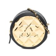 Chanel Vintage Pre-owned Laeder crossbodyvskor Black, Dam