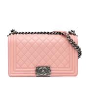 Chanel Vintage Pre-owned Laeder crossbodyvskor Pink, Dam