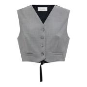 Sportmax Vest Adesso Gray, Dam