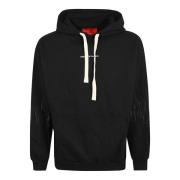 Vision OF Super Svart Flam Hoodie Black, Herr