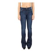 Dondup Nya Lola Flare Jeans Blue, Dam