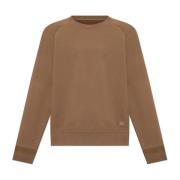 PS By Paul Smith Sweatshirt med logotypmärke Brown, Herr