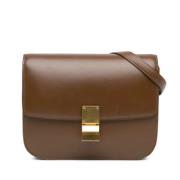 Celine Vintage Pre-owned Laeder crossbodyvskor Brown, Dam