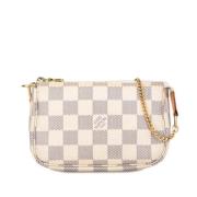 Louis Vuitton Vintage Pre-owned Canvas handvskor White, Dam