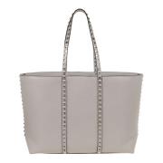 Valentino Garavani Grå Rockstud Tote Väska Gray, Dam