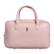 Aniye By Läder Logo Duffel Handväska med Leopard Pink, Dam