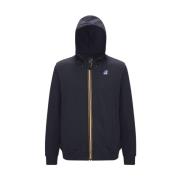 K-Way Blå Zip-Through Sweatshirt Blue, Herr