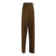 Max Mara Brun Lång Byxa Brown, Dam