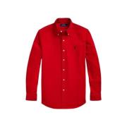 Polo Ralph Lauren Slim Fit Sammet Skjorta Red, Herr