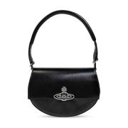 Vivienne Westwood Svart läder axelväska Black, Dam