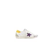 Golden Goose Super-Star Bio-Based Glitter Sneakers White, Dam