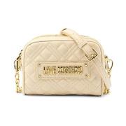 Love Moschino Stilren Läder Väska White, Dam