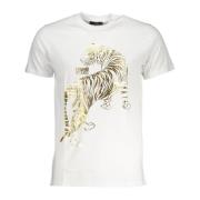 Cavalli Class Kortärmad Herr Vit T-shirt White, Herr