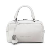 Brunello Cucinelli Vit läder tote väska White, Dam