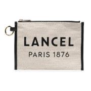 Lancel Naturlig Svart Toteväska Beige, Dam