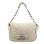 Chanel Vintage Pre-owned Laeder chanel-vskor Beige, Dam