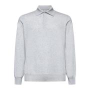 Brunello Cucinelli Grå T-shirts och Polos med GG Logo Bälte Gray, Herr