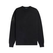 Fred Perry Lagerkrans Jumper Black, Herr