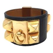 Hermès Vintage Pre-owned Laeder armband Yellow, Dam