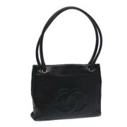 Chanel Vintage Pre-owned Laeder totevskor Black, Dam