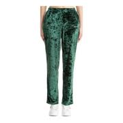 MC2 Saint Barth Sweatpants med Logo och Elastisk Midja Green, Dam