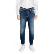 Antony Morato Blå dragkedjejeans med fickor Blue, Herr