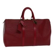 Louis Vuitton Vintage Pre-owned Laeder resvskor Red, Dam