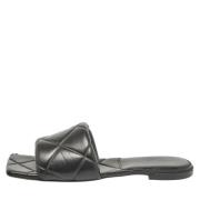 Bottega Veneta Vintage Pre-owned Laeder lgskor Black, Dam