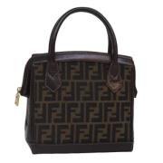 Fendi Vintage Pre-owned Canvas fendi-vskor Brown, Dam