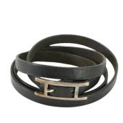 Hermès Vintage Pre-owned Laeder armband Black, Dam