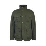 Barbour Grön Field Jacket i Tekniskt Tyg Green, Herr