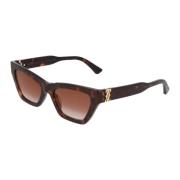 Cartier Kattögon Solglasögon Brown, Unisex