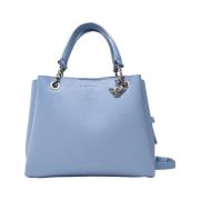 Emporio Armani Stilig Läder Plånbok Blue, Dam