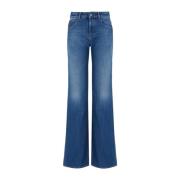 Emporio Armani Klassiska Denim Jeans för vardagsbruk Blue, Dam