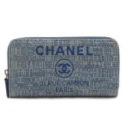 Chanel Vintage Pre-owned Laeder plnbcker Blue, Dam