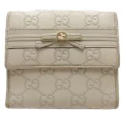 Gucci Vintage Pre-owned Laeder plnbcker Beige, Dam