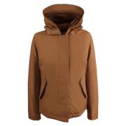 Woolrich Klassisk Jacka Bomull Polyamid Blandning Brown, Dam