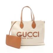 Gucci Vintage Pre-owned Laeder gucci-vskor Beige, Dam