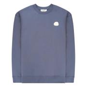 The GoodPeople Blå Gummi Sweaters Blue, Herr