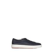 Santoni Blåa Ss23 Låga Sneakers Blue, Herr