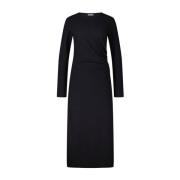 Closed Elegant Maxi Klänning med Sidoslits Black, Dam