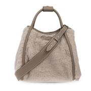 Max Mara Väska Marine Liten i shopperstil Beige, Dam