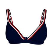 Tommy Hilfiger Stilren Bikini Topp Blue, Dam